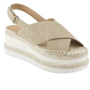 Espadrille Platform Glenna Platform Slingback Sandal Marc Fisher Sz 9.5